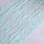 Load image into Gallery viewer, Mint Ice 9&quot; Wide Stretch Lace
