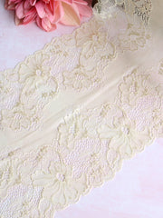 Load image into Gallery viewer, Pale Yellow 9&quot; Wide Stretch Lace
