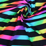 Load image into Gallery viewer, Neon Rainbow Ombre K-Deer Signature Stripe Athletic Nylon/Spandex
