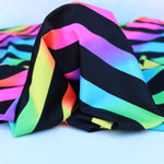 Load image into Gallery viewer, Neon Rainbow Ombre K-Deer Signature Stripe Athletic Nylon/Spandex
