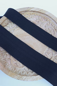 Black Knit Waistband Elastic
