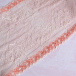 Load image into Gallery viewer, Cantaloupe &amp; Cream 8.75&quot; Wide Stretch Lace
