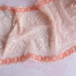 Load image into Gallery viewer, Cantaloupe &amp; Cream 8.75&quot; Wide Stretch Lace
