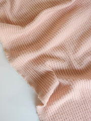 Load image into Gallery viewer, Dusty Peach Brushed Waffle Sweater Knit