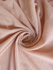 Load image into Gallery viewer, Dusty Peach Brushed Waffle Sweater Knit