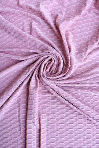 Light Rose Honeycomb Knit