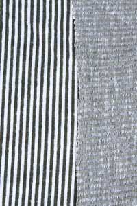 Olive & Ivory Jacquard Vertical Stripe Sweater Knit