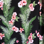 Load image into Gallery viewer, Flower Vines on Black 100% Cotton Jersey
