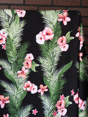 Load image into Gallery viewer, Flower Vines on Black 100% Cotton Jersey
