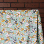 Load image into Gallery viewer, Flora &amp; Fauna on Mint 100% Cotton Jersey
