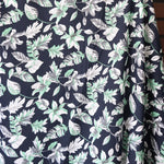 Load image into Gallery viewer, Flora &amp; Fauna on Navy 100% Cotton Jersey
