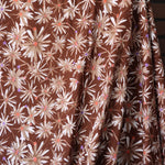 Load image into Gallery viewer, Flower Burst on Red Brown 100% Cotton Jersey

