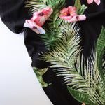 Load image into Gallery viewer, Flower Vines on Black 100% Cotton Jersey
