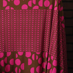 Load image into Gallery viewer, Pink &amp; Brown Geometric 100% Silk Jersey
