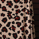 Load image into Gallery viewer, Cheetah on Beige 100% Silk Jersey
