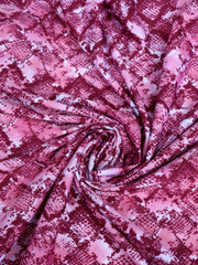 Load image into Gallery viewer, 6YD 10IN REMNANT; &#39;Python&#39; K-Deer Athletic Nylon/Spandex Tricot
