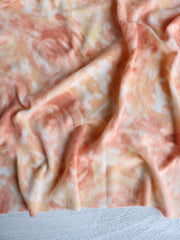 Load image into Gallery viewer, Apricot Brushed Roses Alpaca Soft Brushed Sweater Knit