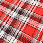 Load image into Gallery viewer, Hot Red &amp; Dark Brown Plaid Double Brushed Poly
