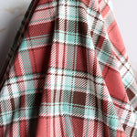 Load image into Gallery viewer, Mint &amp; Clay Plaid Double Brushed Poly
