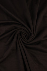 Dark Espresso Kerry 100% Superwash Wool Jersey Knit | By The Half Yard