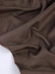 Load image into Gallery viewer, 35IN REMNANT; Sable Brown Kerry 100% Superwash Wool Jersey Knit