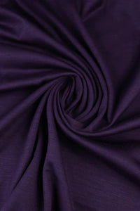 Dark Purple Kerry 100% Superwash Wool Jersey Knit | By The Half Yard