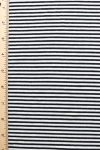 Black & Ivory Mini Stripe Rayon Spandex Jersey