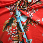 Load image into Gallery viewer, Ohana on Bright Coral Double Brushed Poly
