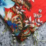 Load image into Gallery viewer, Ohana on Bright Coral Double Brushed Poly
