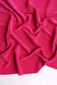 Berry Pink Pleated Knit