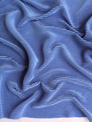 Load image into Gallery viewer, Denim Blue Pleated Knit