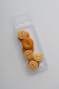Mustard | 5/8" & 3/4" Snack Packs | Just Another Button Company