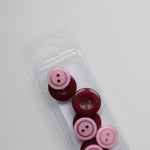 Load image into Gallery viewer, Cranberry | 5/8" &amp; 3/4" Snack Packs | Just Another Button Company
