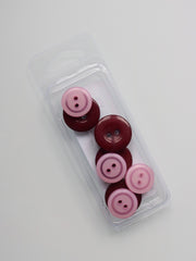 Load image into Gallery viewer, Cranberry | 5/8" &amp; 3/4" Snack Packs | Just Another Button Company