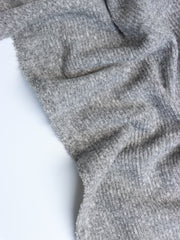 Load image into Gallery viewer, Heather Gray Brushed 2x1 Ribbed Sweater Knit