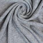Load image into Gallery viewer, Heather Gray Brushed 2x1 Ribbed Sweater Knit
