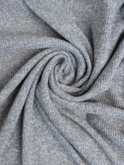 Load image into Gallery viewer, Heather Gray Brushed 2x1 Ribbed Sweater Knit