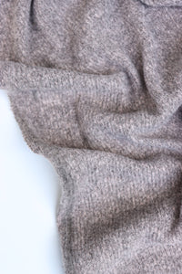 Oatmeal Brushed 2x1 Ribbed Sweater Knit