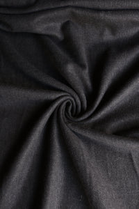 Black | Seawool Melton Flannel | Robert Kaufman