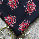 Load image into Gallery viewer, Independence on Navy Wool Dobby
