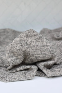 Marled Oatmeal Brushed Hacci Sweater Knit
