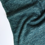 Load image into Gallery viewer, Marled Hunter Green Brushed Hacci Sweater Knit
