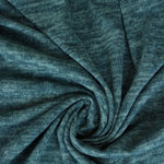 Load image into Gallery viewer, Marled Hunter Green Brushed Hacci Sweater Knit
