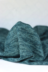 Marled Hunter Green Brushed Hacci Sweater Knit