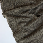 Load image into Gallery viewer, Marled Olive Brushed Hacci Sweater Knit
