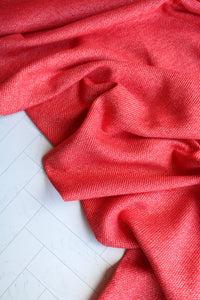 Red | Seawool Highlands Tweed Flannel | Robert Kaufman