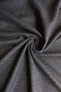 Black | Seawool Highlands Tweed Flannel | Robert Kaufman