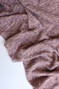 Marled Dusty Pink Brushed Hacci Sweater Knit