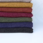 Load image into Gallery viewer, Heather Gray Brushed 2x1 Ribbed Sweater Knit
