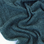 Load image into Gallery viewer, Marled Hunter Green Brushed 4x1 Ribbed Sweater Knit

